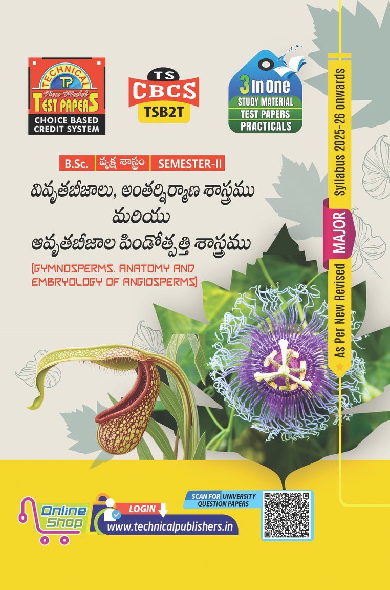 Botany - Gymnosperms, Anatomy and Embryology of Angiosperms (T.M)